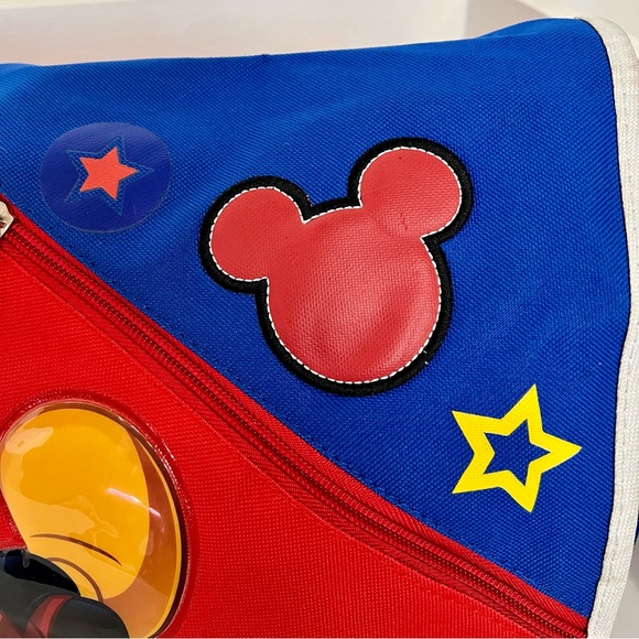 Y2K Disney Mickey Mouse Messenger Book Bag Carry On Bag - Picture 8 of 16